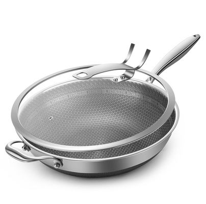 Gestookte keuken moet hebben niet-klevende honingraat fritpannen met hittebestendig handvat