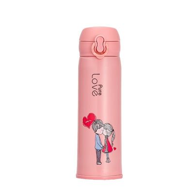 Glas waterbeker Fles Grote capaciteit roestvrij staal 304 Bouncing Straight Drink Cup