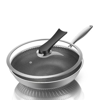 Gestookte keuken moet hebben niet-klevende honingraat fritpannen met hittebestendig handvat