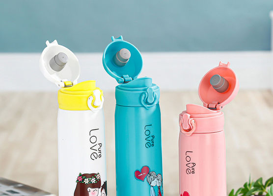 Straight Cup Creatieve Bouncing Water Cartoon Glas Verzegeld lekvrije Activiteit Gift Cup
