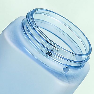 Unisex grote capaciteit pc sportfles mode eenvoudige vierkant waterfles plastic beker
