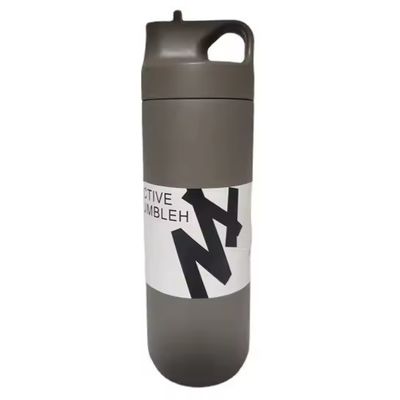 Warm en koud geïsoleerde waterfles 550 ml capaciteit roestvrij staal binnenkant stro deksel