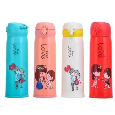 Warm koud water 500 ml glazen waterfles voor kinderen Sport en buitenavontuur