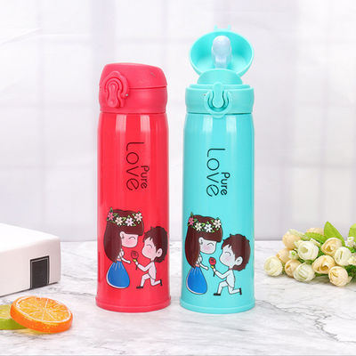 Warm koud water 500 ml glazen waterfles voor kinderen Sport en buitenavontuur