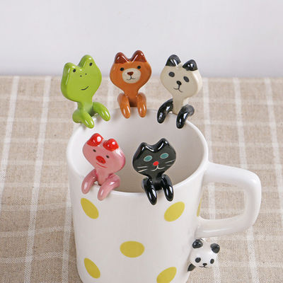 Duurzame 350ml Cartoon Kerstbeker Kerstcadeau Koffiekop Keramische beker met deksel 8*10Cm