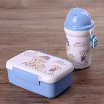 500 ml stro ketel plastic lunch box met waterbeker set perfect voor de lunchtijd variatie