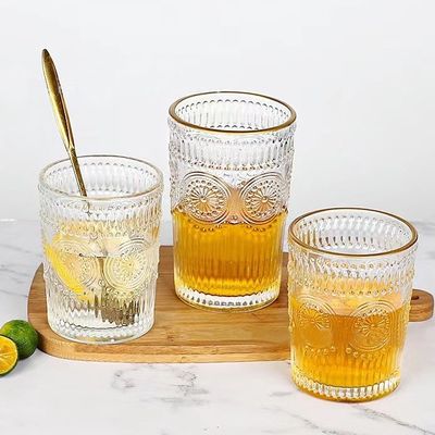 Voorbeeld Bied Glasbeker Sap Koffie Drink Glasbeker 300ml 380ml Design Style Classic