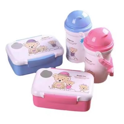 500 ml stro ketel plastic lunch box met waterbeker set perfect voor de lunchtijd variatie