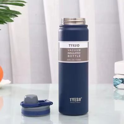 Herbruikbare thermische fles milieuvriendelijk breed mondend dubbele wand roestvrijstalen fles