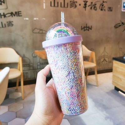 Dubbelwand 550 ml Bpa Free Glitter IJsschuur voor reizigersvriendelijk