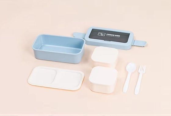 Milieuvriendelijk Voordeel Herbruikbare Draagbare Plastic Bento Lunch Box voor alle leeftijden