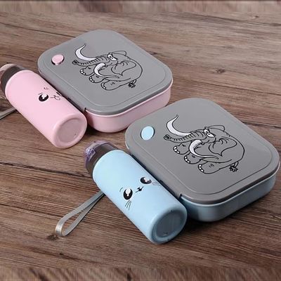 1000 ml 400 ml herbruikbaar draagbaar plastic compartiment magnetische bento lunchbox voor kinderen school lunchbox
