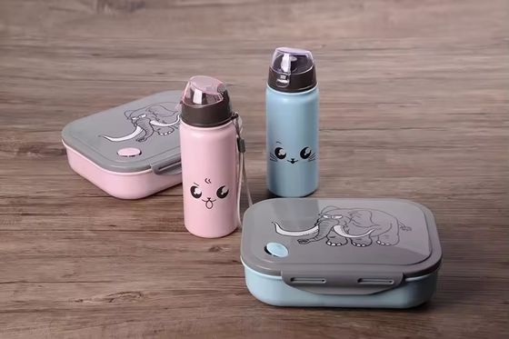 1000 ml 400 ml herbruikbaar draagbaar plastic compartiment magnetische bento lunchbox voor kinderen school lunchbox
