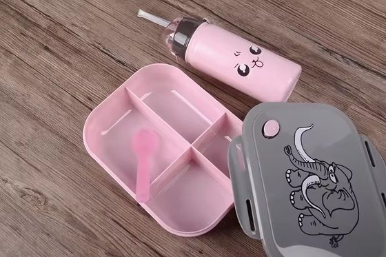 1000 ml 400 ml herbruikbaar draagbaar plastic compartiment magnetische bento lunchbox voor kinderen school lunchbox