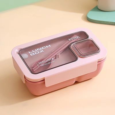 Herbruikbare Draagbare Plastic Bento Lunch Box voor alle toepasselijke mensen op schoolstijl
