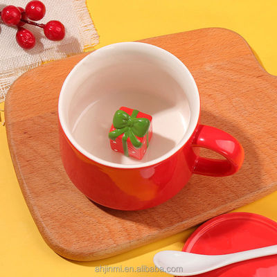 Gepersonaliseerde handgemaakte keramische mok schattig dier 3D drinkbekers voor thee koffie cadeau