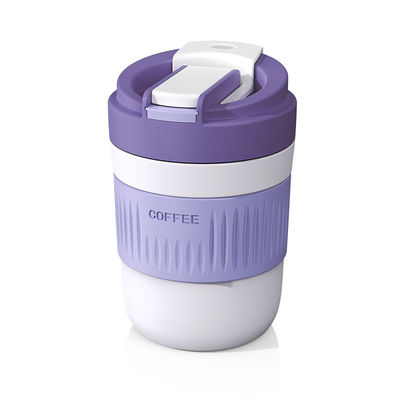 400 ml/550 ml capaciteit Draagbare multifunctionele glazen voorwerpen Leuke glazen koffiekop met stro