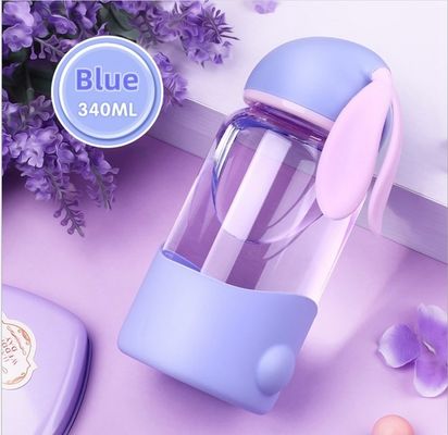 Waterglasbeker met creatief tekenfilm konijnontwerp en draagbaar lekkagebestendige verzegelde ontwerp
