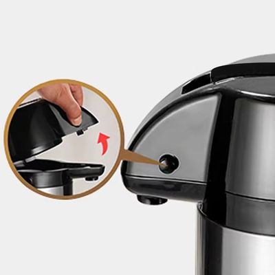 1.9L 304 18/8 Roestvrij staal hefboom actieairpot voor thermisch water en koffie dispenseren
