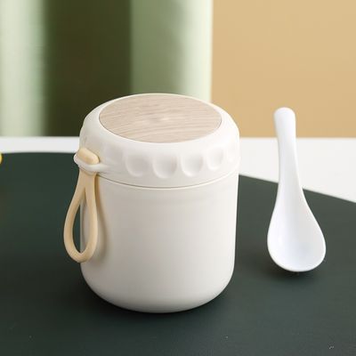 Mini vacuümfles van roestvrij staal met 3D-stickers houdt soep en melk warm