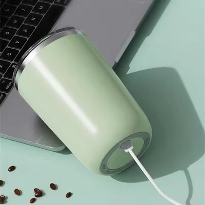 Creatief ontwerp Magnetische zelf roerende mengkoffiebeker 350 ml roestvrijstalen reisbeker met deksel