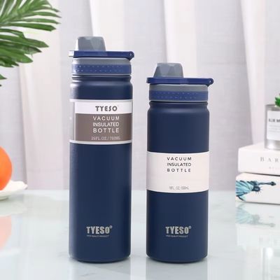 Gepersonaliseerd logo Eco Friendly Wide Mouth Roestvrij staal Geïsoleerde waterfles Aanvaardend gepersonaliseerd logo