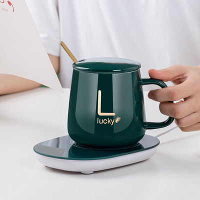 Custom Logo 350ml Materiaal Ceremische Temperatuur Controle Smart Coffee Mug UBS Warmer Cup