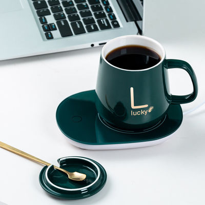 Custom Logo 350ml Materiaal Ceremische Temperatuur Controle Smart Coffee Mug UBS Warmer Cup