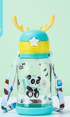 Gepersonaliseerd logo Acceptabele plastic waterfles voor buitenavonturen voor kinderen