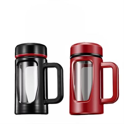 CLASSIC Design Stijl Onbreekbare Dubbele Wand Thee Infuser Waterfles voor gemakkelijk reizen