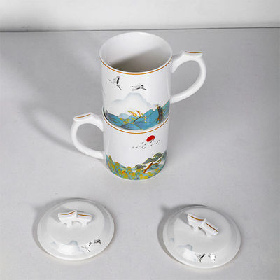 Elegant Custom Versterkt Sublimatie Moeder Geschenk Reis Koffiebeker Herbruikbare beker met handgreep