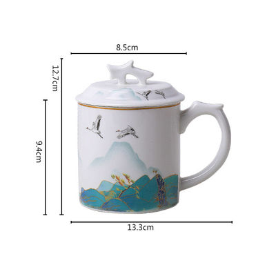 Elegant Custom Versterkt Sublimatie Moeder Geschenk Reis Koffiebeker Herbruikbare beker met handgreep