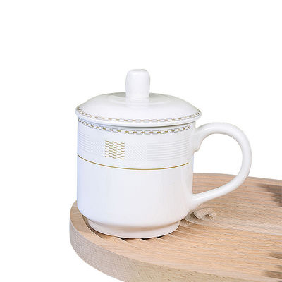 Gepersonaliseerd logo Acceptabel Gewone witte handgemaakte vintage koffiekoppen voor lasergravering