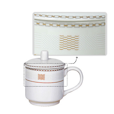 Gepersonaliseerd logo Acceptabel Gewone witte handgemaakte vintage koffiekoppen voor lasergravering