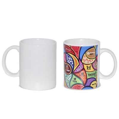 11 oz keramische sublimatie mok Custom Design niet omgekeerd wit met parel afwerking
