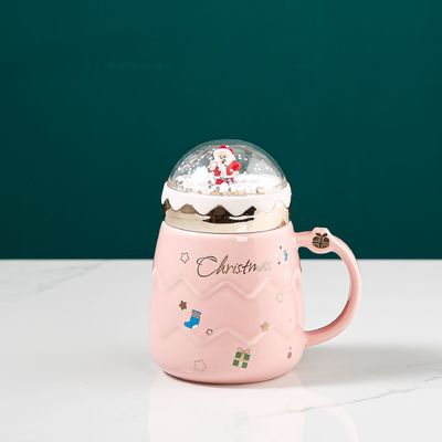 Keramische glazuurbeker set rode mok voor kerstcadeau koffie melk water mok functie