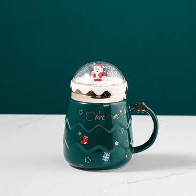 Keramische glazuurbeker set rode mok voor kerstcadeau koffie melk water mok functie