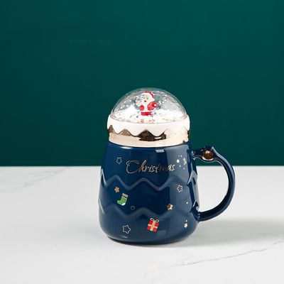 Keramische glazuurbeker set rode mok voor kerstcadeau koffie melk water mok functie