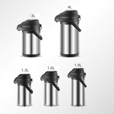1.3L1.9L 2.5L 3L 4L vacuümgeïsoleerde roestvrijstalen airpot voor warm water en koffie