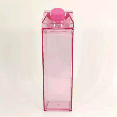 Transparante lekvrije beker 500 ml Plastic waterfles BPA-vrij Vierkante melk karton