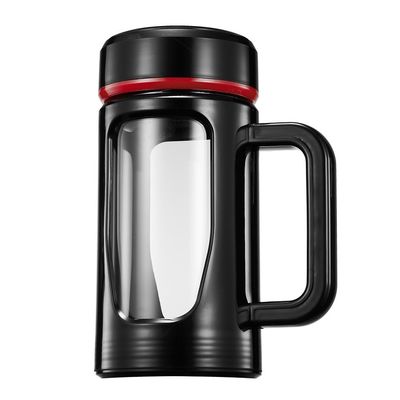 Klassieke design waterfles met dubbele laag isolatie en niet-glijdend glazen handvat
