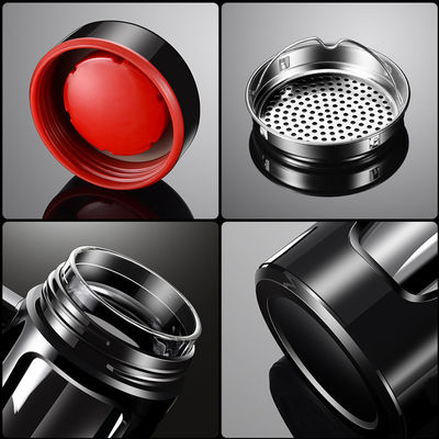 Klassieke design waterfles met dubbele laag isolatie en niet-glijdend glazen handvat