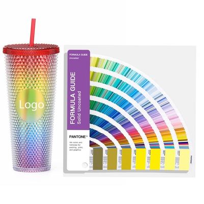 Studded Tumbler 24oz Modern Design Fashion Cup met lekkagevrije dubbele wand en stro