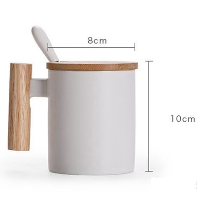 Duurzame keramische mok met deksel en aangepast logo voor theeliefhebbers in grootte 0,5 kg