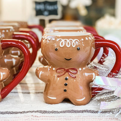 Kerstdag Vakantie Custom 300 ml Grappige peperkoek Man Magic Cookie Holding Mug