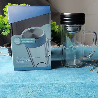 Office Must-Have High Borosilicate Glass Cup met filter Productmodel HBL-400B-46