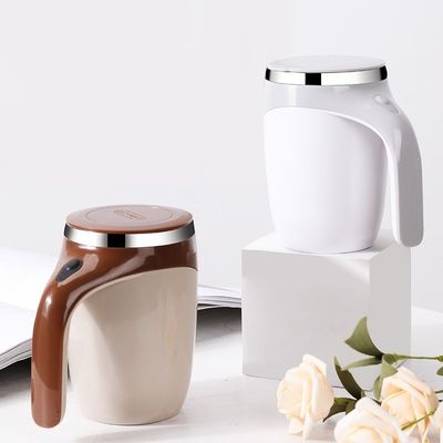 Automatisch roeren 380 ml Elektrisch Draagbaar Magnetisch Roestvrij Staal kantoor koffiefles