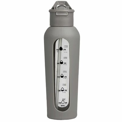 700 ml/1000 ml capaciteit Motiverende waterfles met stro en beschermende hoes