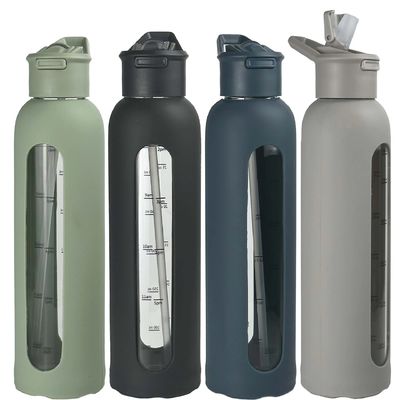 Direct drinkwaterfles Grote capaciteit 700 ml/1000 ml Inclusief deksel en stro