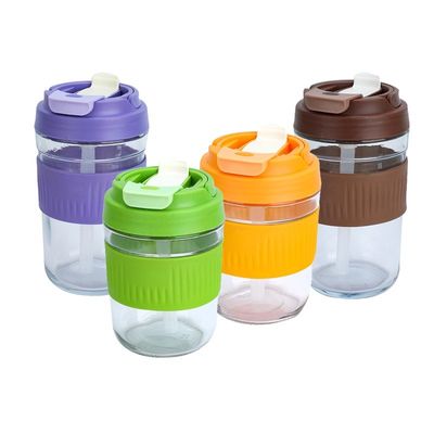 Dubbele kop koffiebeker Draagbare strobeker met een hoog uiterlijk voor waterfles voor kinderen